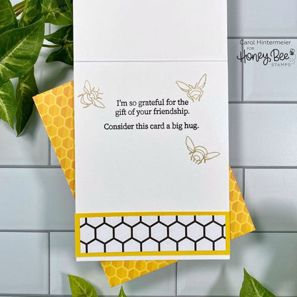 Inside: Thankful Sentiments - 6x6 Photopolymer Stamp Set - Honey Bee Stamps