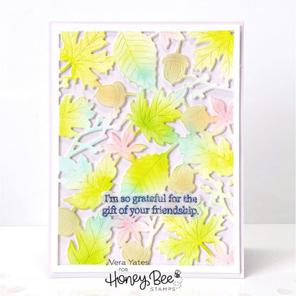 Inside: Thankful Sentiments - 6x6 Photopolymer Stamp Set - Honey Bee Stamps