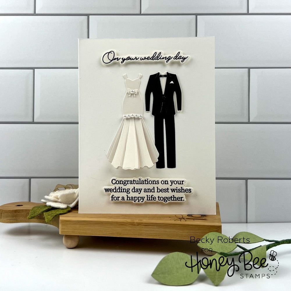 Inside: Wedding Sentiments - Honey Cuts - Coordinating Dies - Honey Bee Stamps