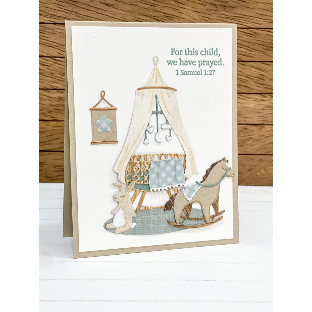 Inside: Welcome Baby Sentiments - 6x6 Photopolymer Stamp Set - Honey Bee Stamps