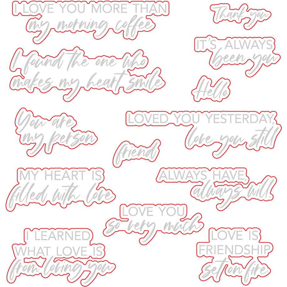 It's Always Been You - Honey Cuts - Coordinating Dies - Honey Bee Stamps