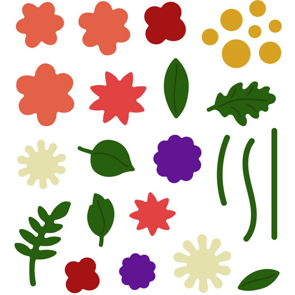 Itty Bitty Fall Flowers - Honey Cuts - Stand - Alone Dies - Honey Bee Stamps