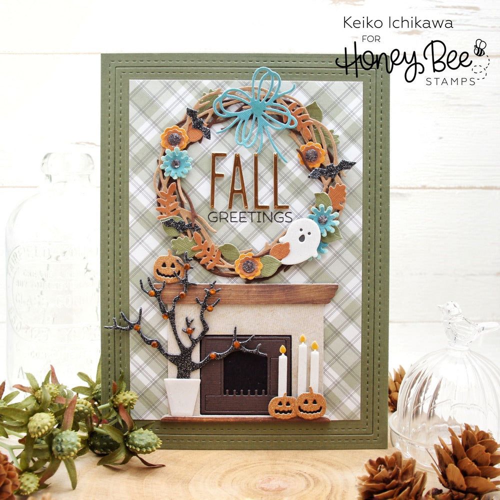 Itty Bitty Fall Flowers - Honey Cuts - Stand - Alone Dies - Honey Bee Stamps