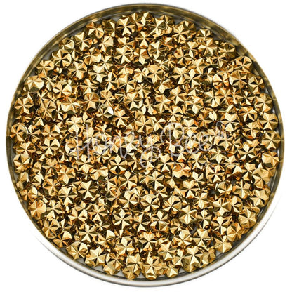 Jewel of Gold - 5mm Star Faceted Rhinestones - Honey Bee Stamps