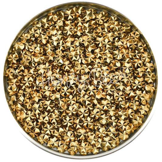 Jewel of Gold - 5mm Star Faceted Rhinestones - Honey Bee Stamps