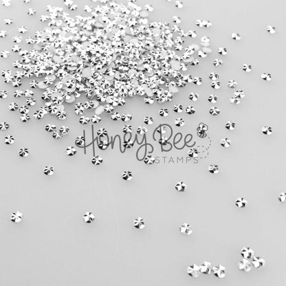 Jewel of Silver - 5mm Star Faceted Rhinestones - Honey Bee Stamps