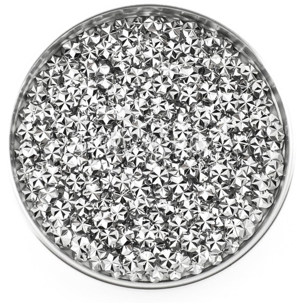 Jewel of Silver - 5mm Star Faceted Rhinestones - Honey Bee Stamps