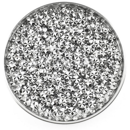 Jewel of Silver - 5mm Star Faceted Rhinestones - Honey Bee Stamps