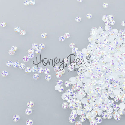 Jewel of White - 5mm Star Faceted Rhinestones - Honey Bee Stamps
