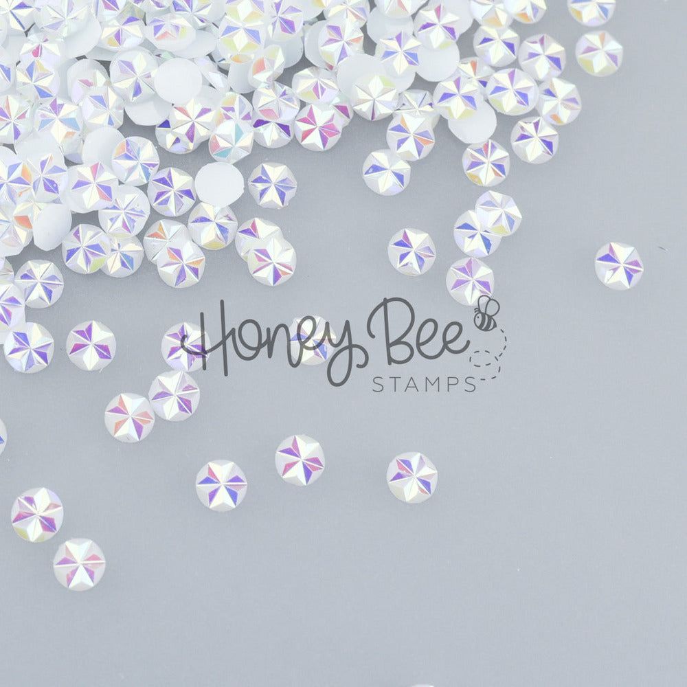 Jewel of White - 5mm Star Faceted Rhinestones - Honey Bee Stamps