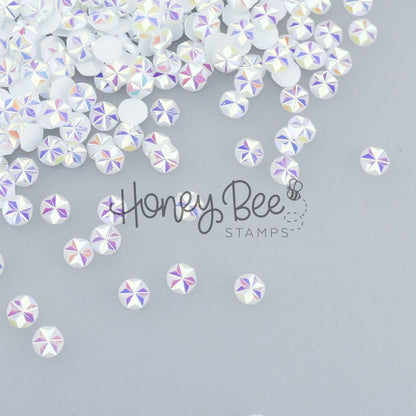 Jewel of White - 5mm Star Faceted Rhinestones - Honey Bee Stamps