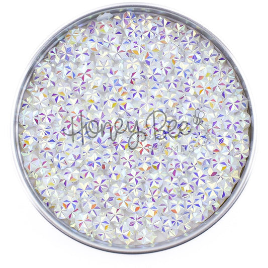 Jewel of White - 5mm Star Faceted Rhinestones - Honey Bee Stamps