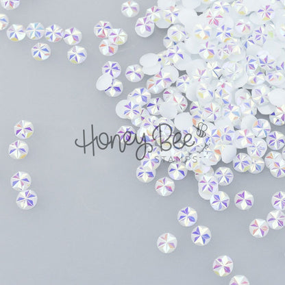 Jewel of White - 5mm Star Faceted Rhinestones - Honey Bee Stamps