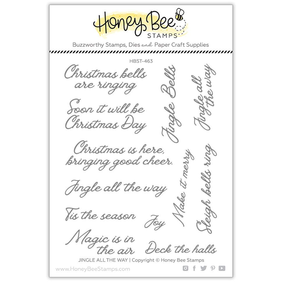 Jingle All The Way - 4x5 Stamp Set - Honey Bee Stamps