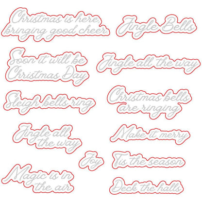 Jingle All The Way - Honey Cuts - Coordinating Dies - Honey Bee Stamps