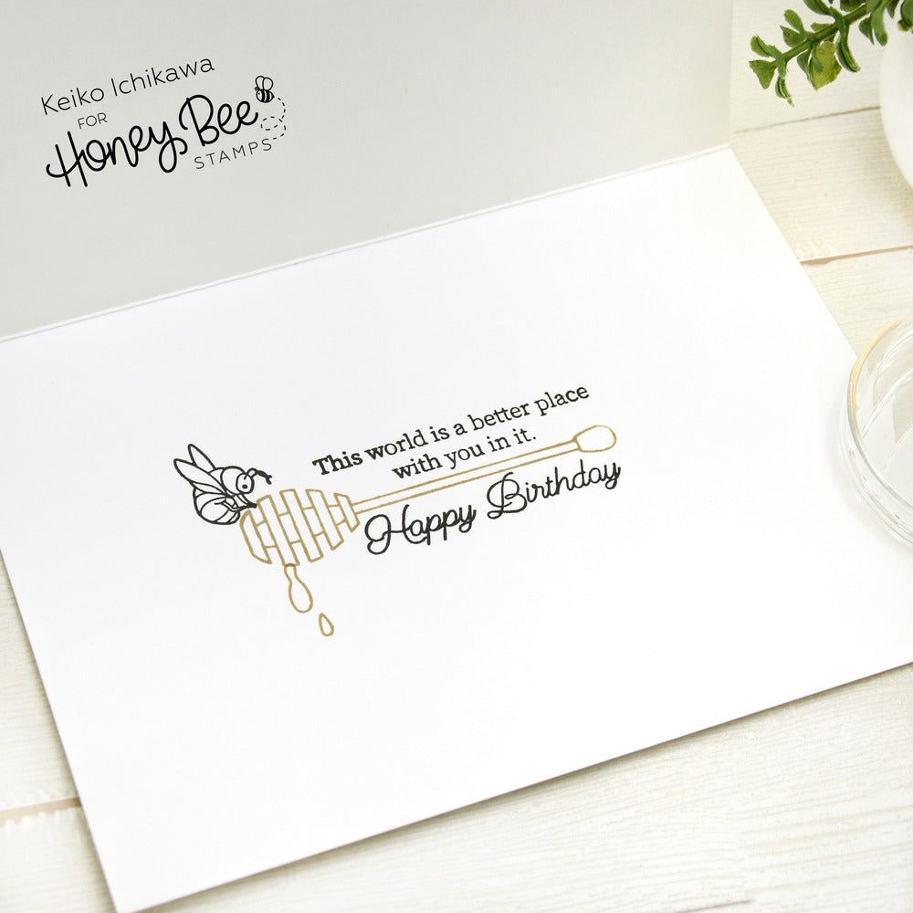 Just BEEcause - 6x8 Photopolymer Stamp Set - Retiring - Honey Bee Stamps