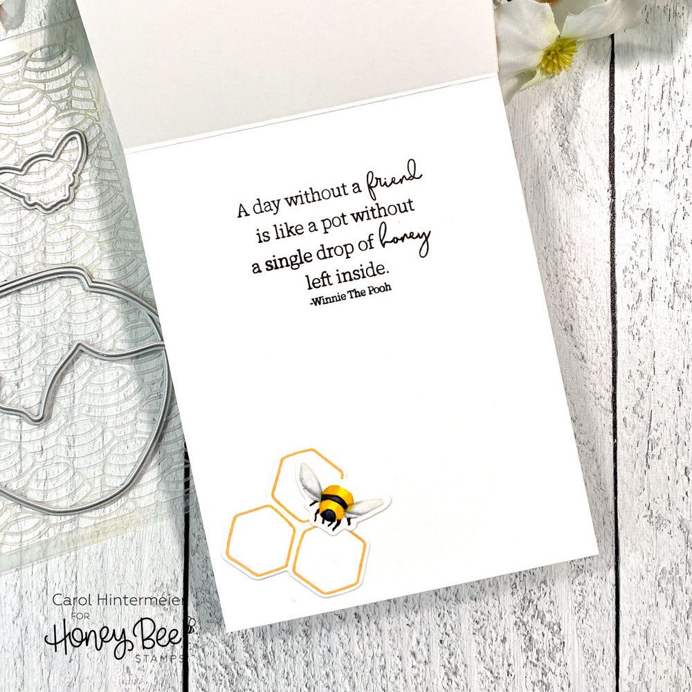 Just BEEcause - 6x8 Photopolymer Stamp Set - Retiring - Honey Bee Stamps