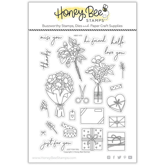 Just For You - 6x8 Stamp Set - Honey Bee Stamps
