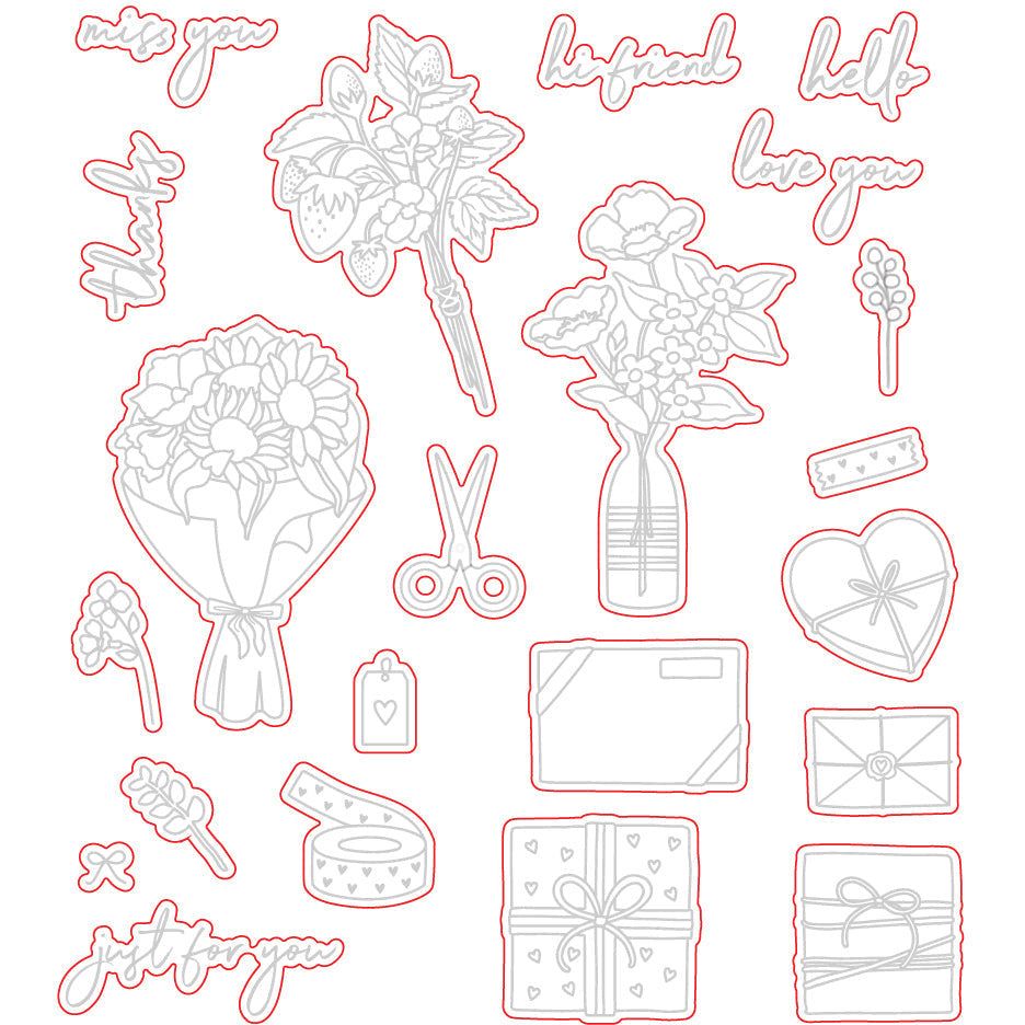 Just For You - Honey Cuts - Coordinating Dies - Retiring - Honey Bee Stamps