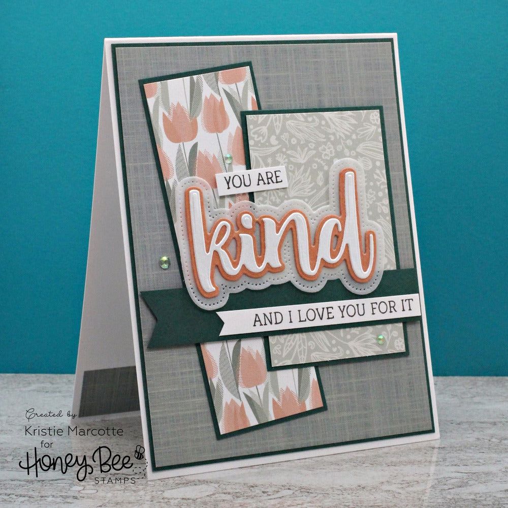 Kind Buzzword - 3x4 Stamp Set - Honey Bee Stamps