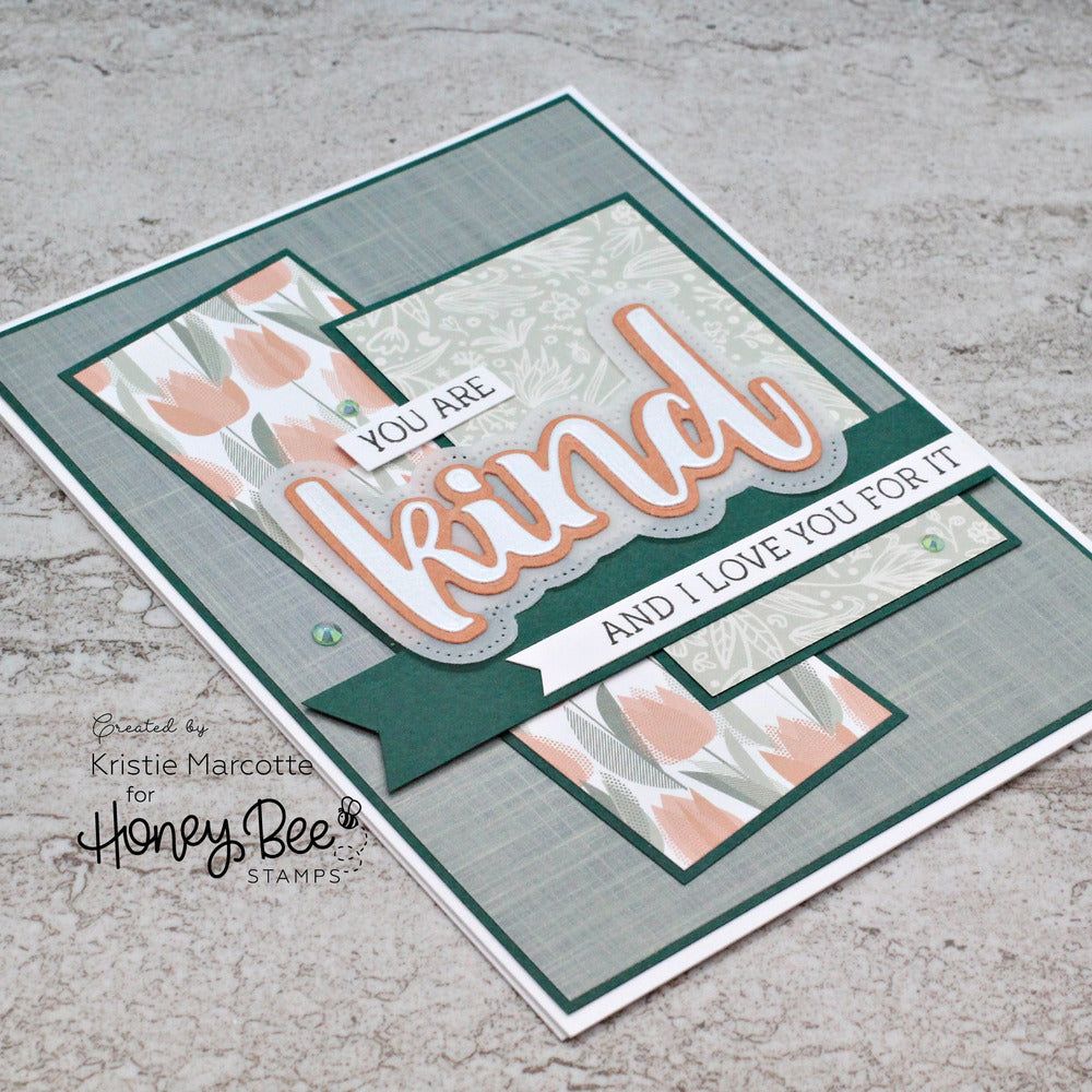 Kind Buzzword - 3x4 Stamp Set - Honey Bee Stamps