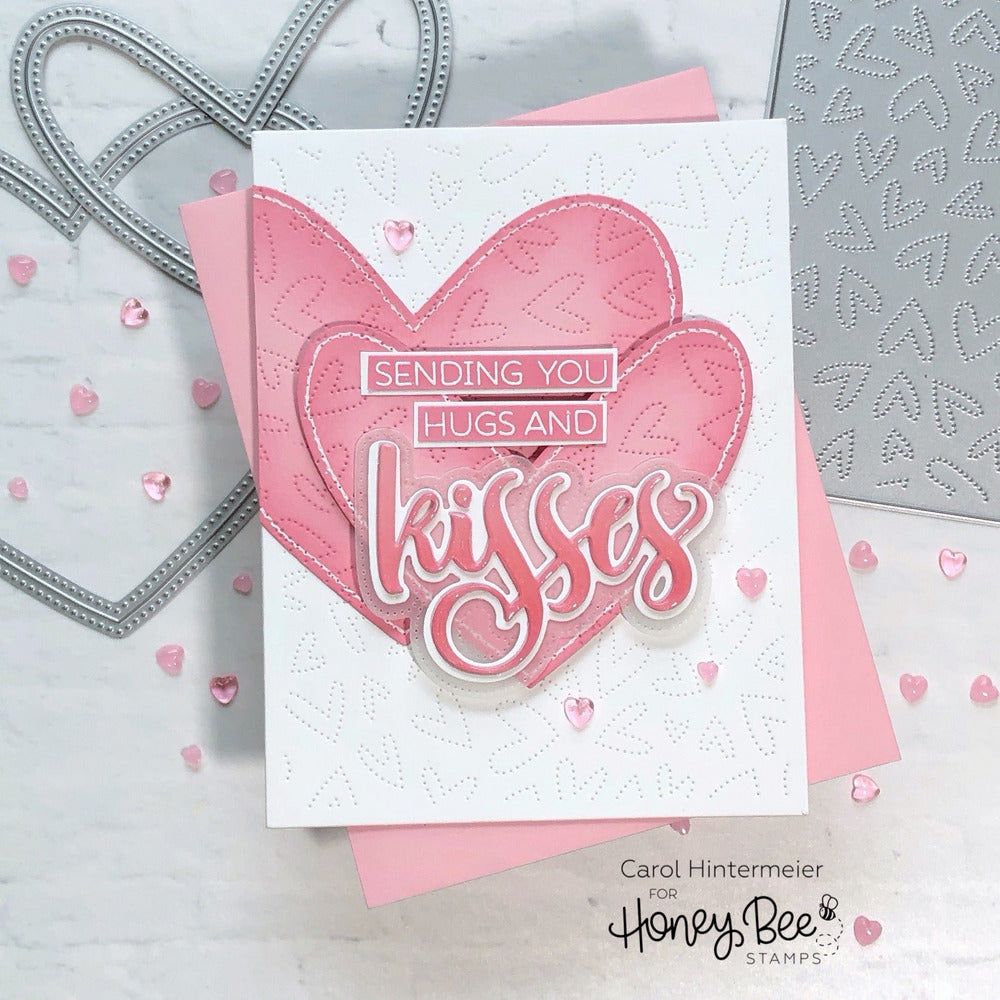 Kisses - 3x4 Stamp Set - Honey Bee Stamps