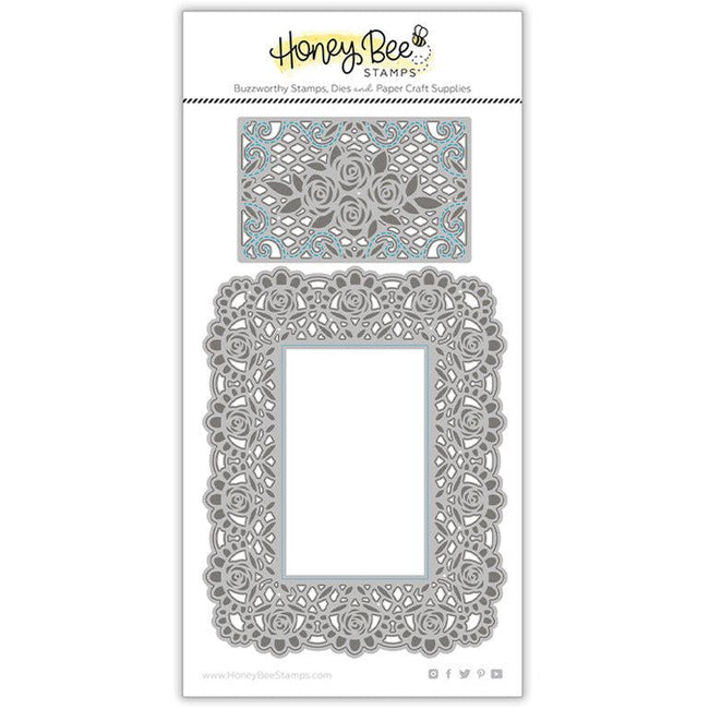 Lace A2 Cover Plate - Honey Cuts - Honey Bee Stamps