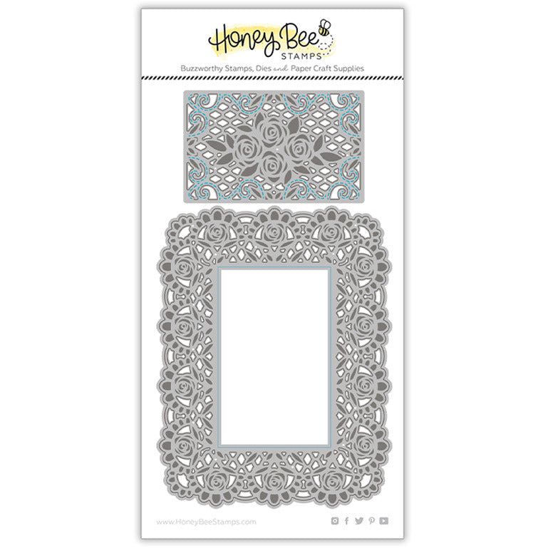 Lace A2 Cover Plate - Honey Cuts - Stand - Alone Dies - Retiring - Honey Bee Stamps
