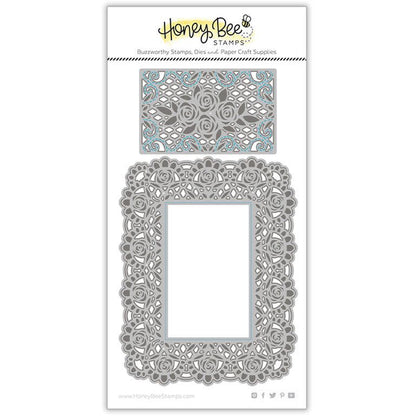 Lace A2 Cover Plate - Honey Cuts - Stand - Alone Dies - Retiring - Honey Bee Stamps
