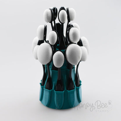 Layer Cake Blender Brush Caddy - Teal - Honey Bee Stamps