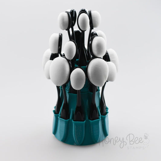 Layer Cake Blender Brush Caddy - Teal - Honey Bee Stamps