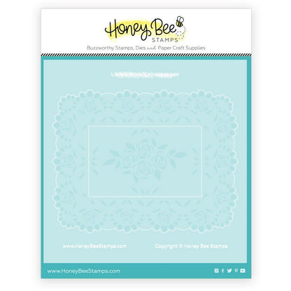 Layered Lace - Set of 5 - 6"x6" Layering Stencils - Retiring - Honey Bee Stamps