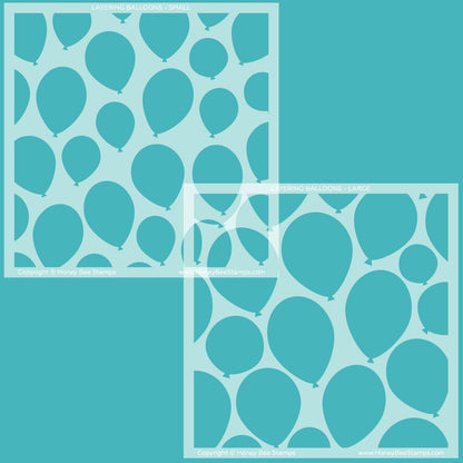 Layering Balloons - Set of 2 - 6"x6" Stencils - Honey Bee Stamps