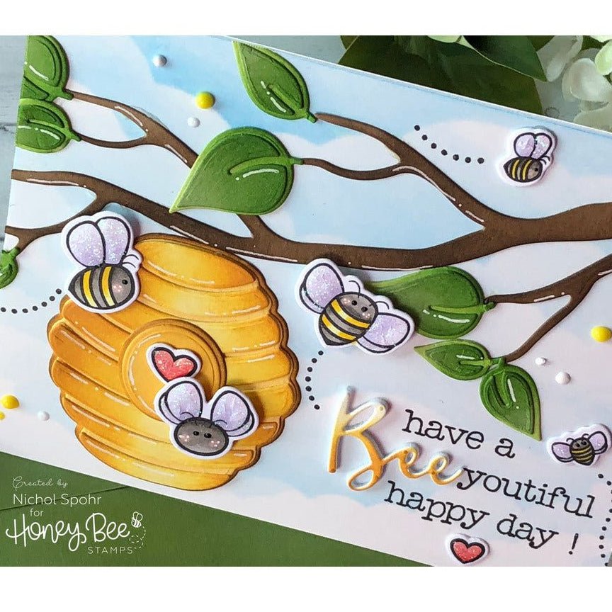 Layering Bee Hive - Honey Cuts - Stand - Alone Dies - Honey Bee Stamps