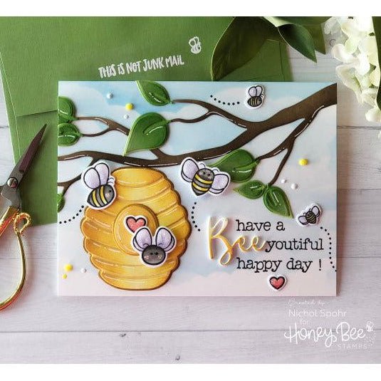 Layering Bee Hive - Honey Cuts - Stand - Alone Dies - Honey Bee Stamps