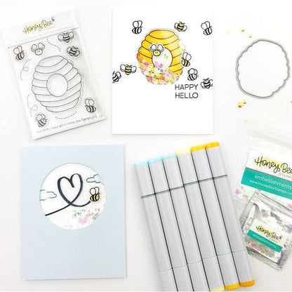 Layering Bee Hive - Honey Cuts - Stand - Alone Dies - Honey Bee Stamps