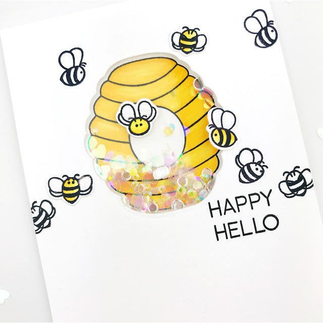 Layering Bee Hive - Honey Cuts - Stand - Alone Dies - Honey Bee Stamps