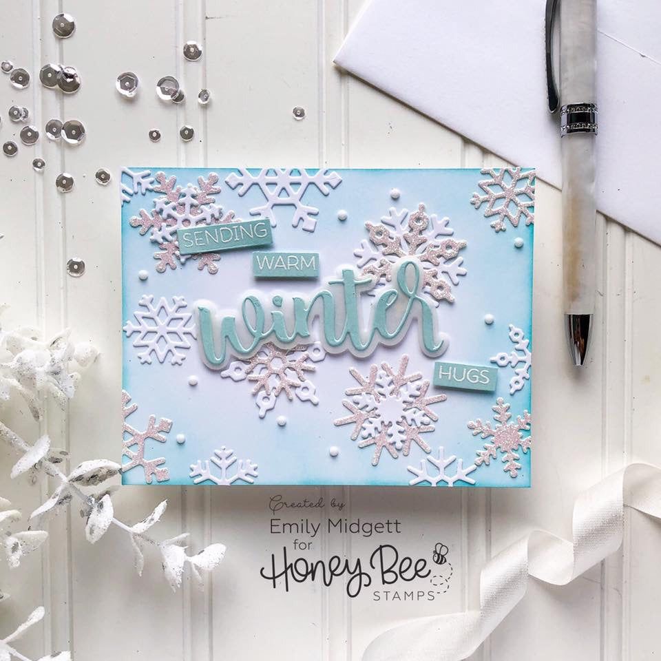 Layering Snowflakes - Honey Cuts - Stand - Alone Dies - Honey Bee Stamps