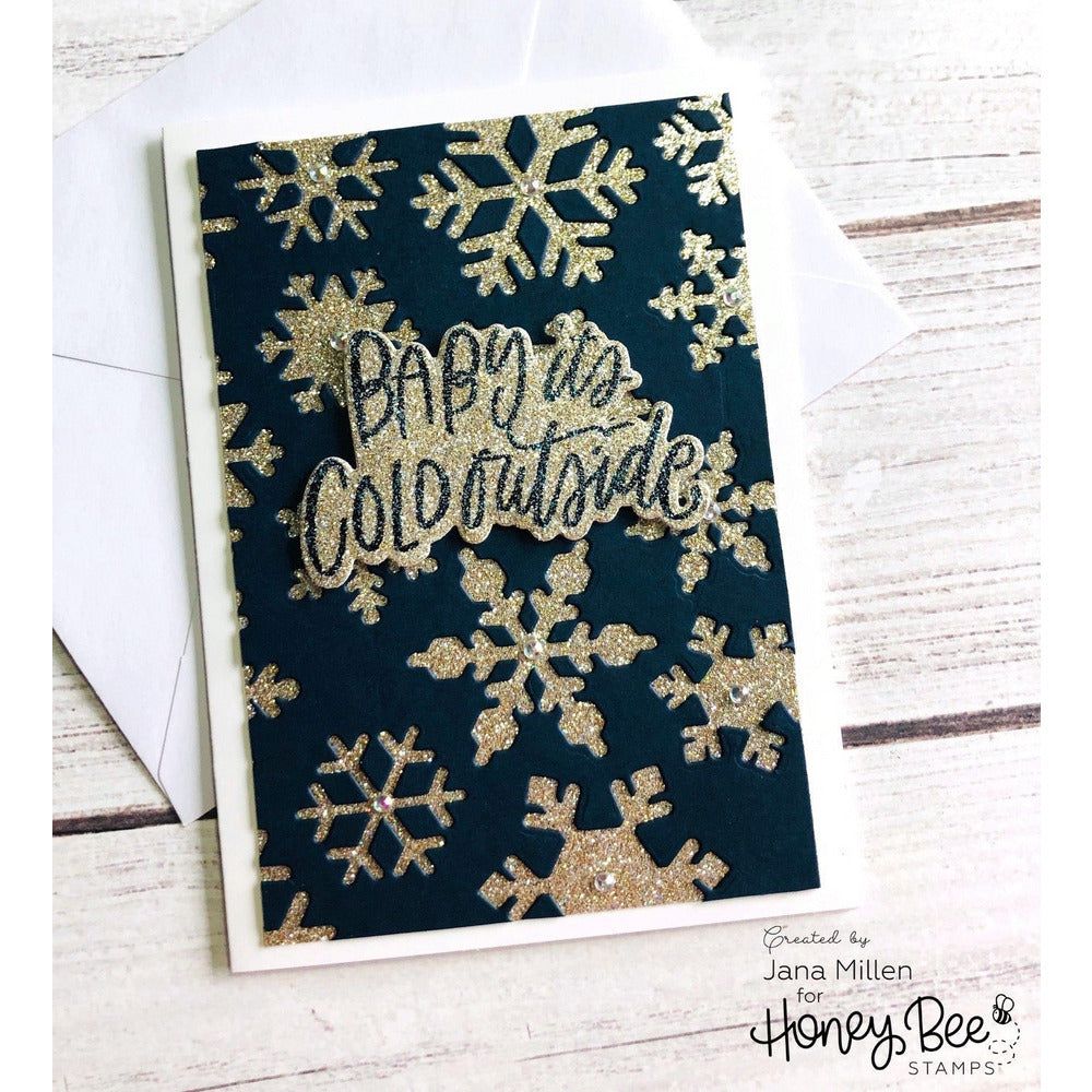 Layering Snowflakes - Honey Cuts - Stand - Alone Dies - Honey Bee Stamps