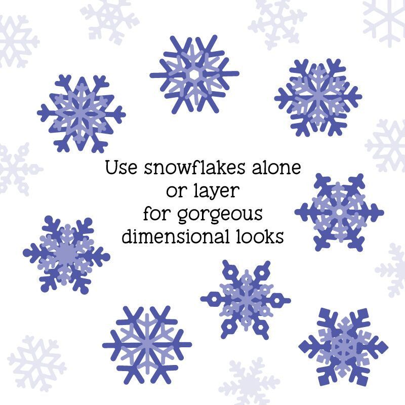 Layering Snowflakes - Honey Cuts - Stand - Alone Dies - Honey Bee Stamps