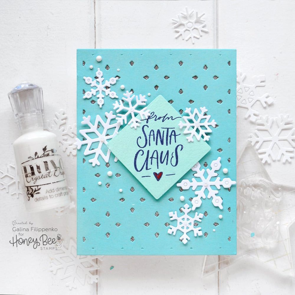 Layering Snowflakes - Honey Cuts - Stand - Alone Dies - Honey Bee Stamps