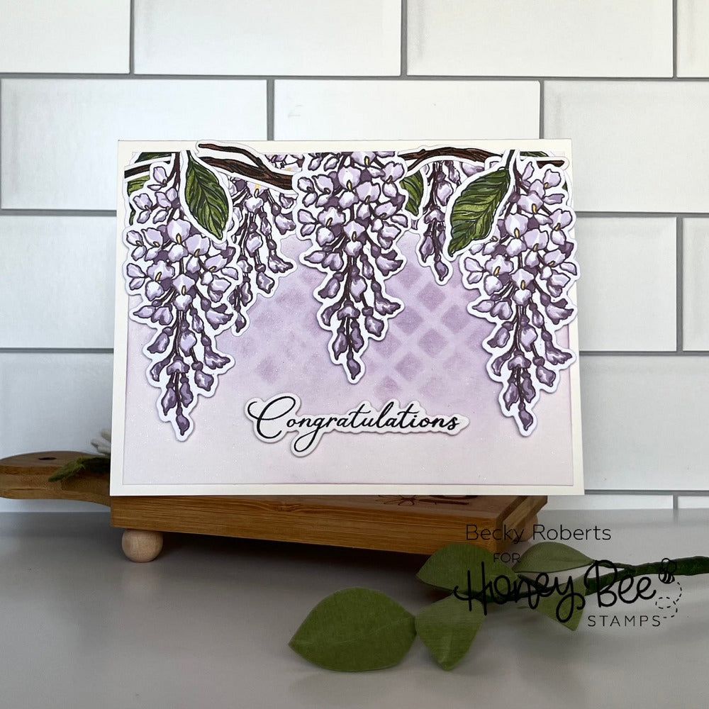 Layering Wisteria - Honey Cuts - Retiring - Honey Bee Stamps