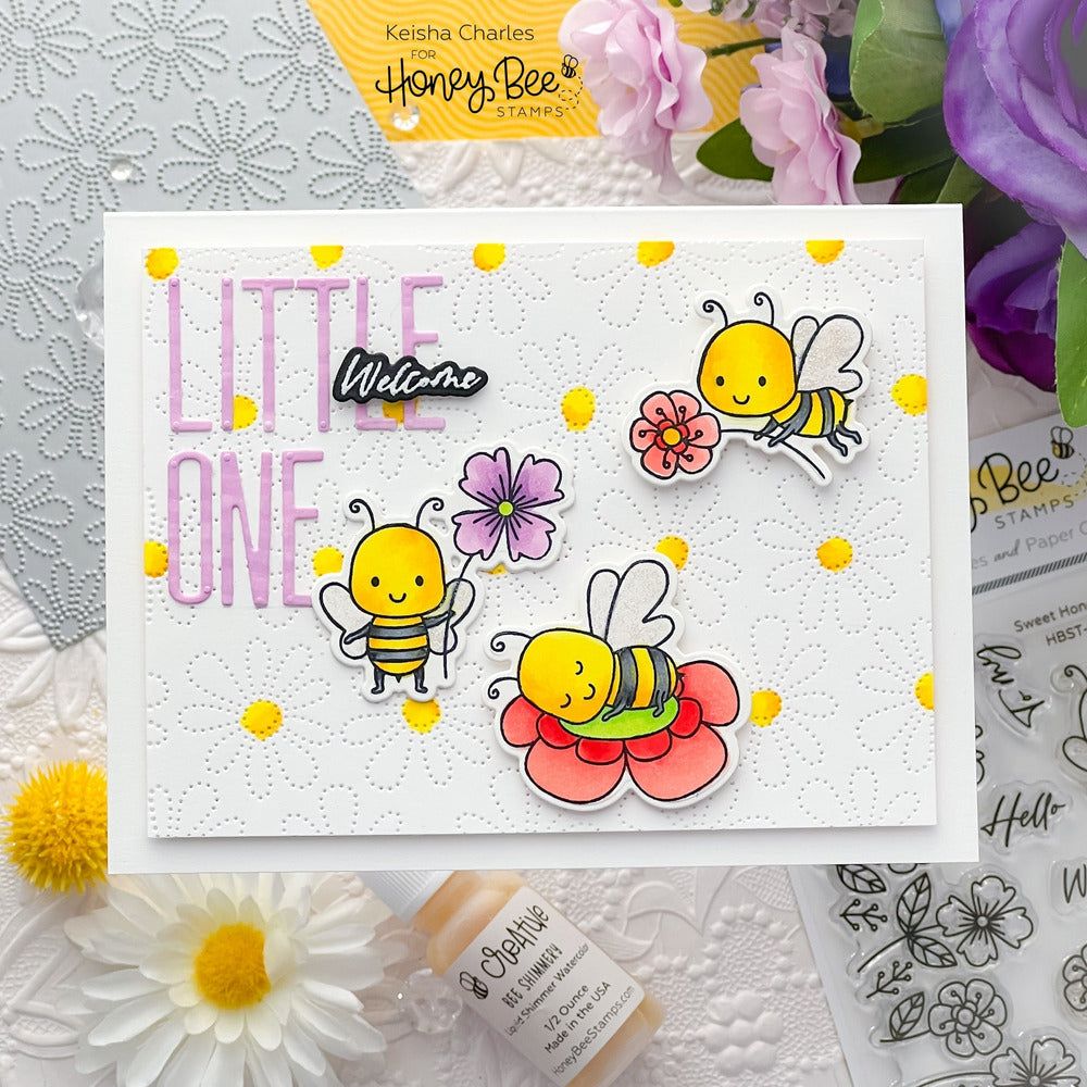 Lazy Daisy Pierced A2 Cover Plate - Honey Cuts - Stand - Alone Dies - Honey Bee Stamps