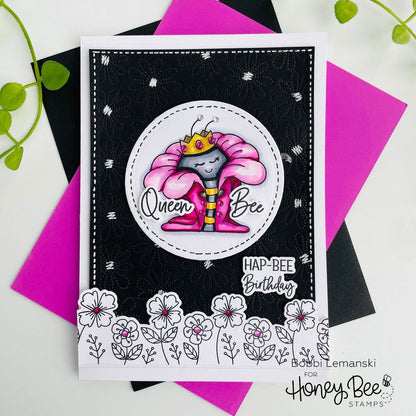 Lazy Daisy Pierced A2 Cover Plate - Honey Cuts - Stand - Alone Dies - Honey Bee Stamps