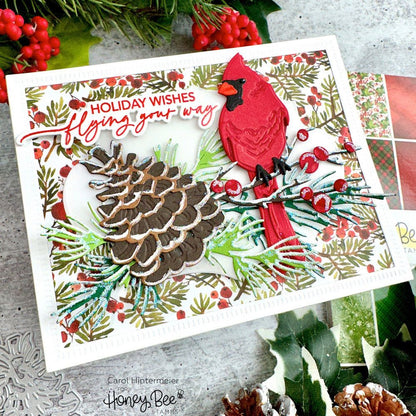 Let Nature Sing - 4x5 Photopolymer Stamp Set - Honey Bee Stamps