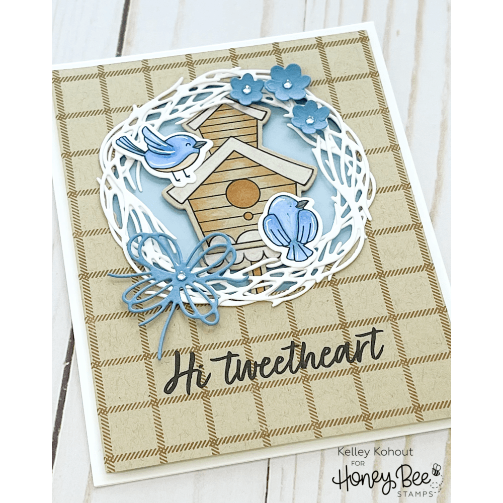 Little Birdies - 6x8 Photopolymer Stamp Set - Retiring - Honey Bee Stamps