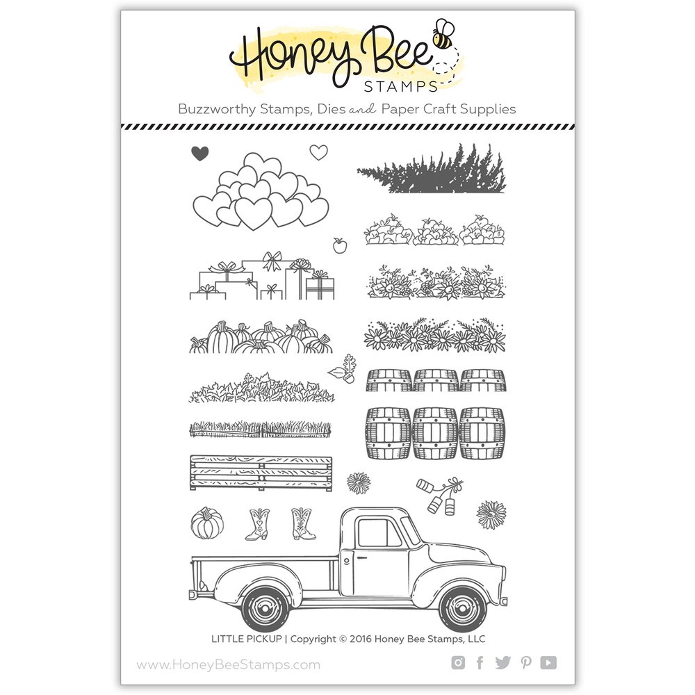 Little Pickup - 4x6 Photopolymer Stamp Set - Honey Bee Stamps