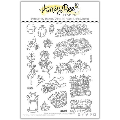 Loads Of Fall - 6x8 Photopolymer Stamp Set - Honey Bee Stamps
