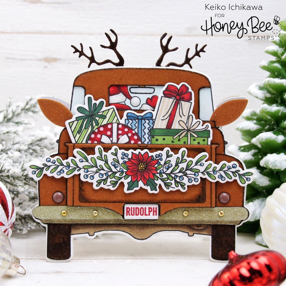 Loads Of Holiday Cheer - 6x8 Photopolymer Stamp Set - Honey Bee Stamps