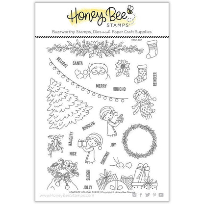 Loads Of Holiday Cheer - 6x8 Photopolymer Stamp Set - Honey Bee Stamps